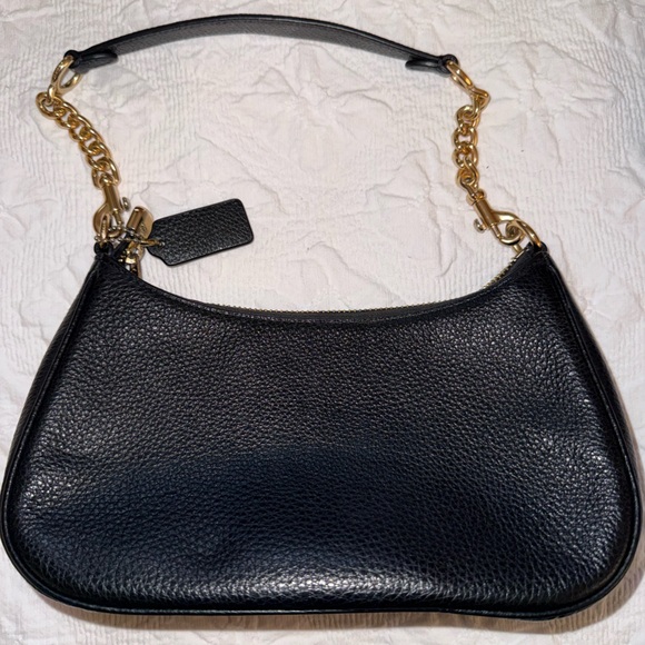 Coach Black Leather Shoulder / Crossbody Bag - Picture 4 of 6
